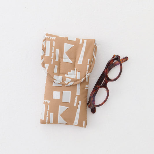 eyeglasses case "feeling" brown