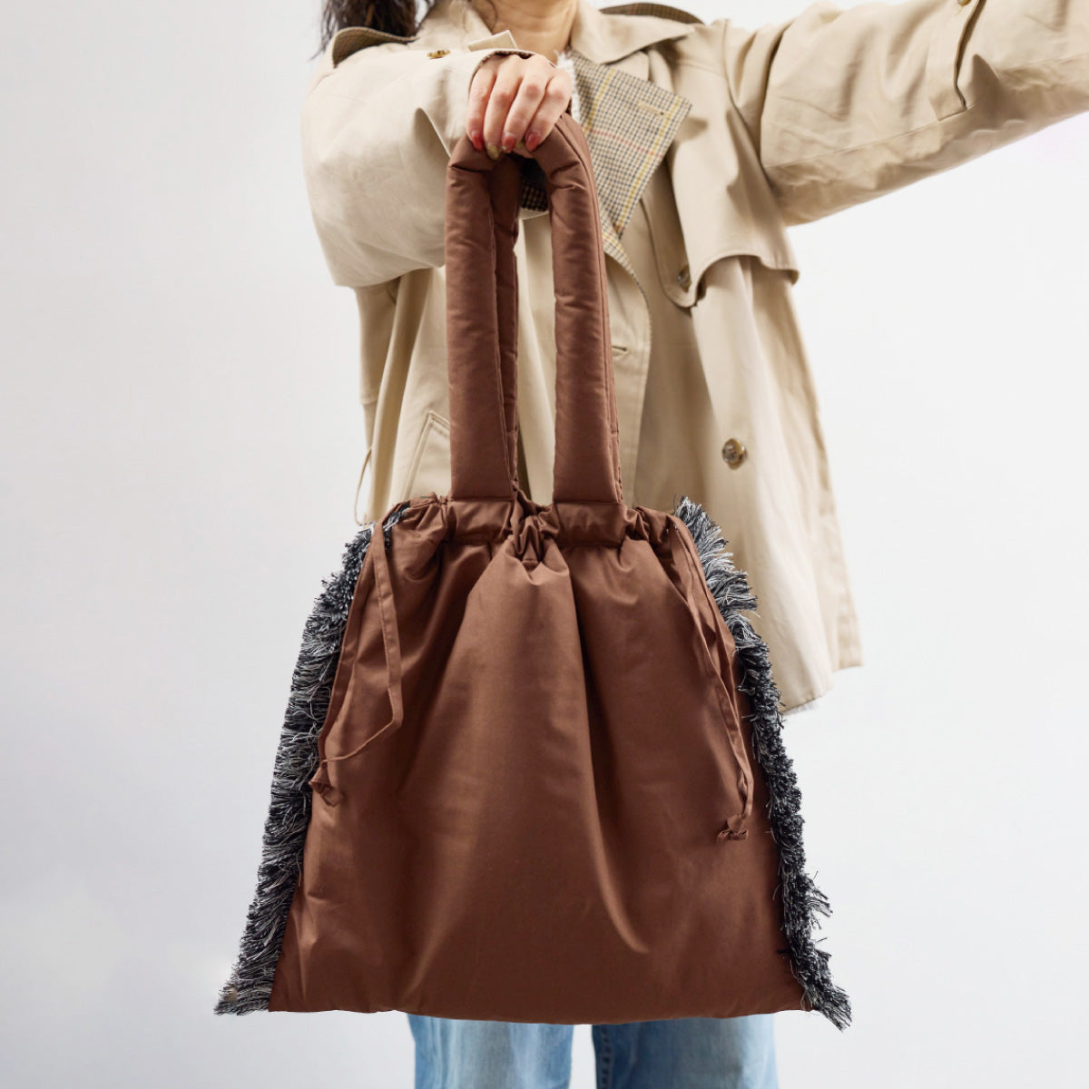 Quilting tote bag "fringe"