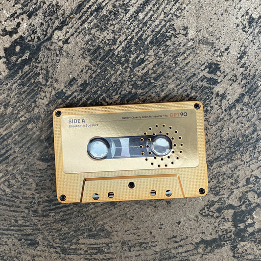 カセットテープスピーカー gold
