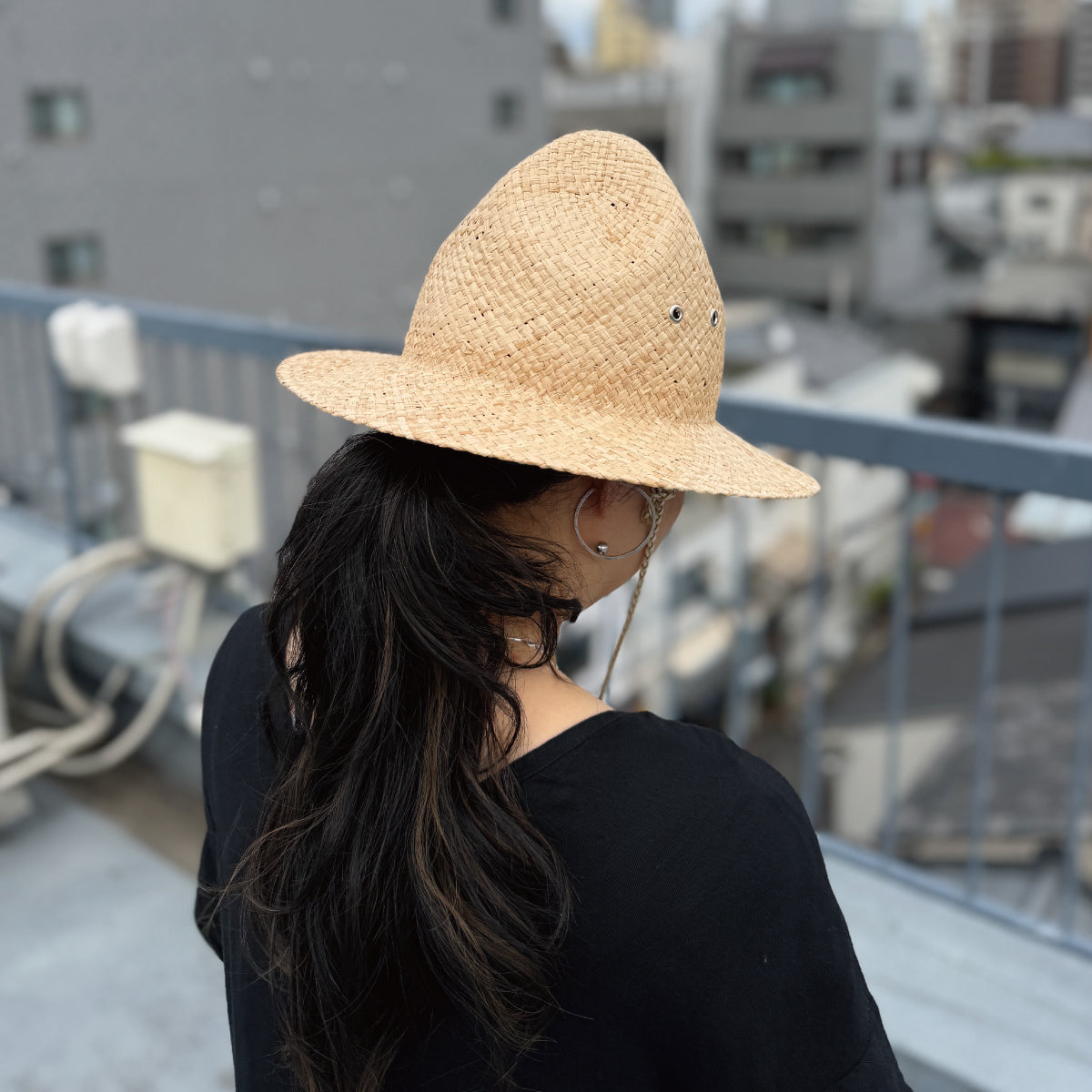 hat / タッセル オフホワイト