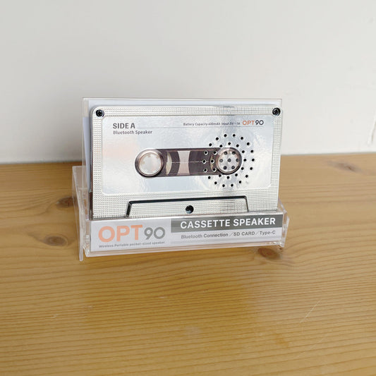 カセットテープスピーカー silver