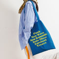 flat tote / typography