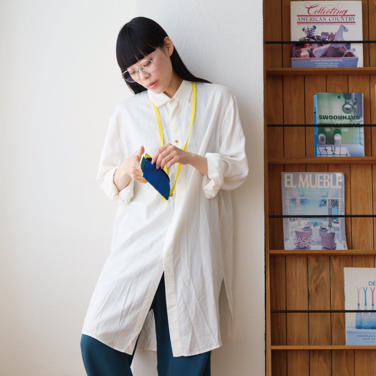 pocket wallet / blue