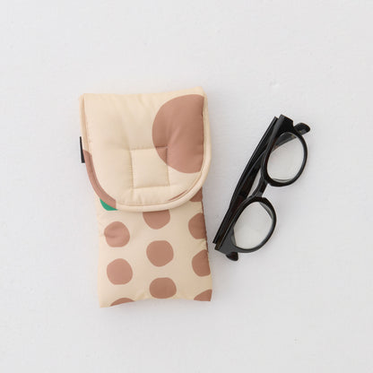 eyeglasses case "maru" beige
