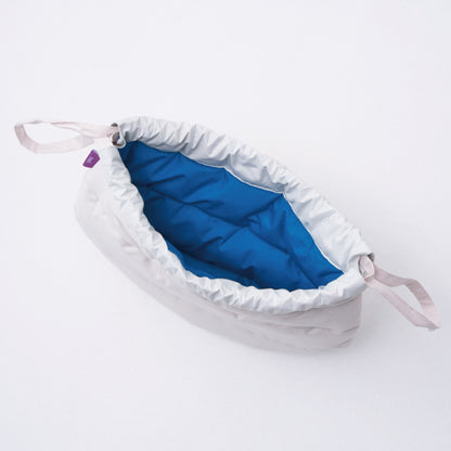 kinchaku bag / white