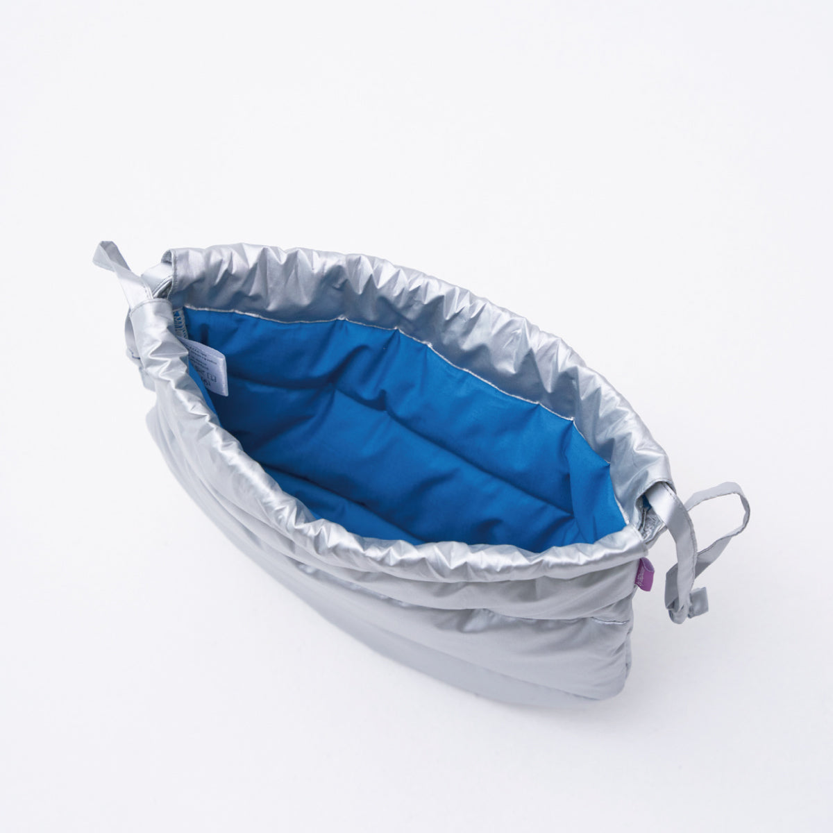 kinchaku bag / silver