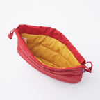 kinchaku bag / red