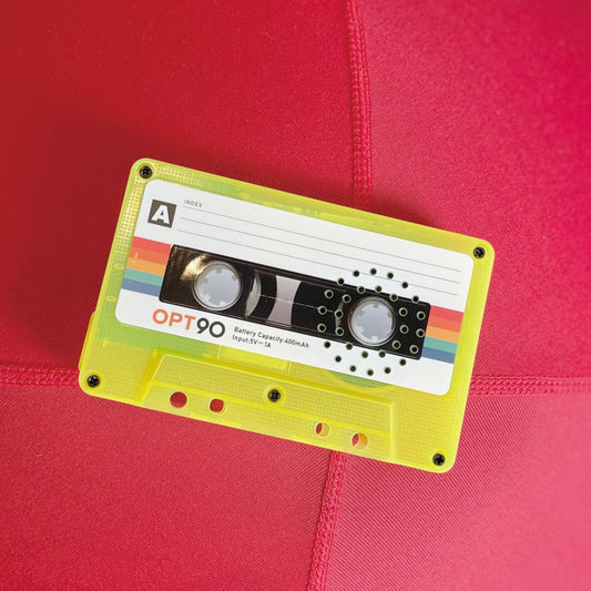 カセットテープスピーカー yellow